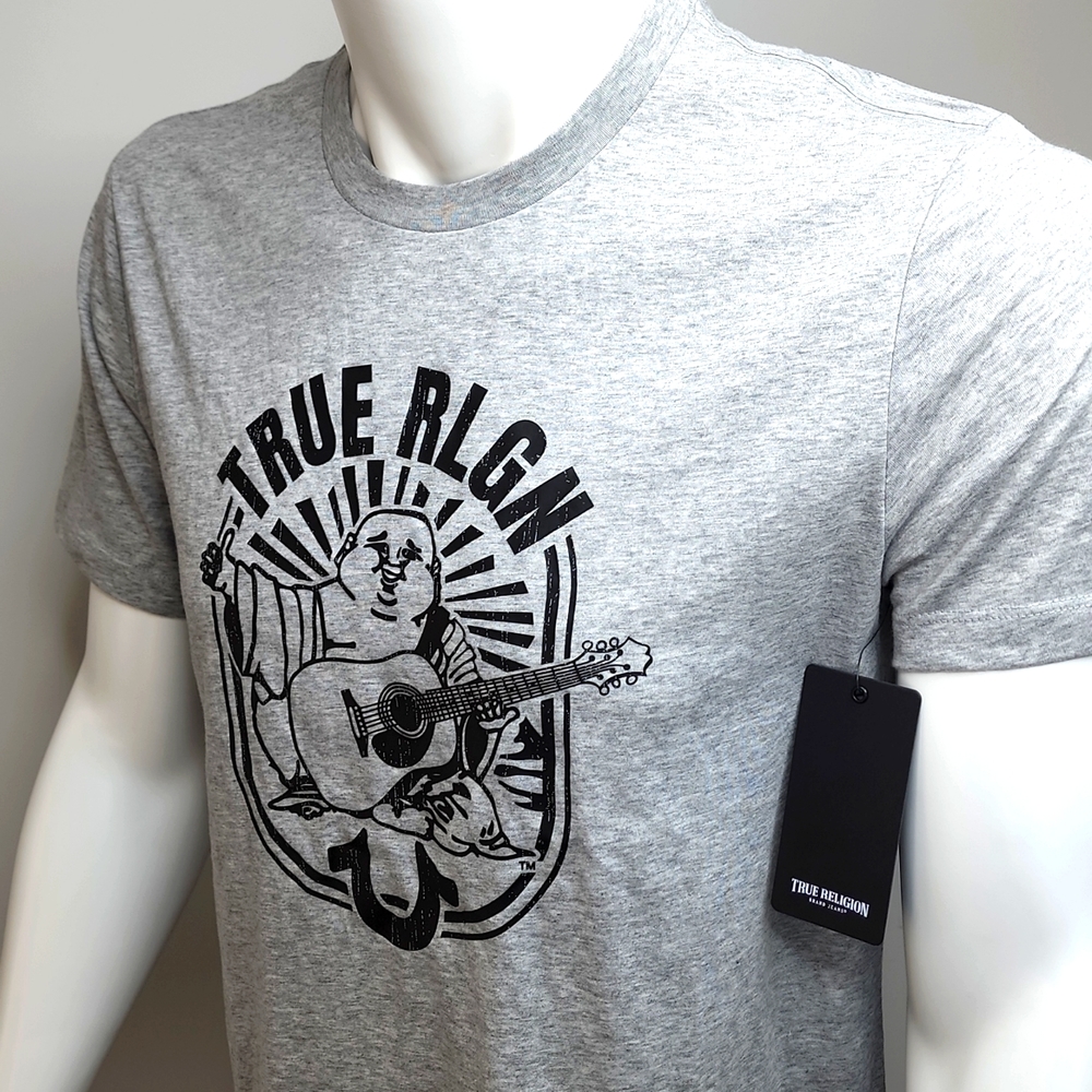 TRUE RELIGION GREY TEE SHIRT - Picture 3 of 9